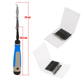 Premium Pocket Deburring Tool Extendable 365° Swivel Head 2 type Blades Tools